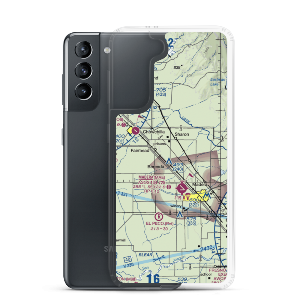 Sallaberry Ranch Strip (48CN) VFR Sectional Samsung Case Samsung Galaxy S21 model shown