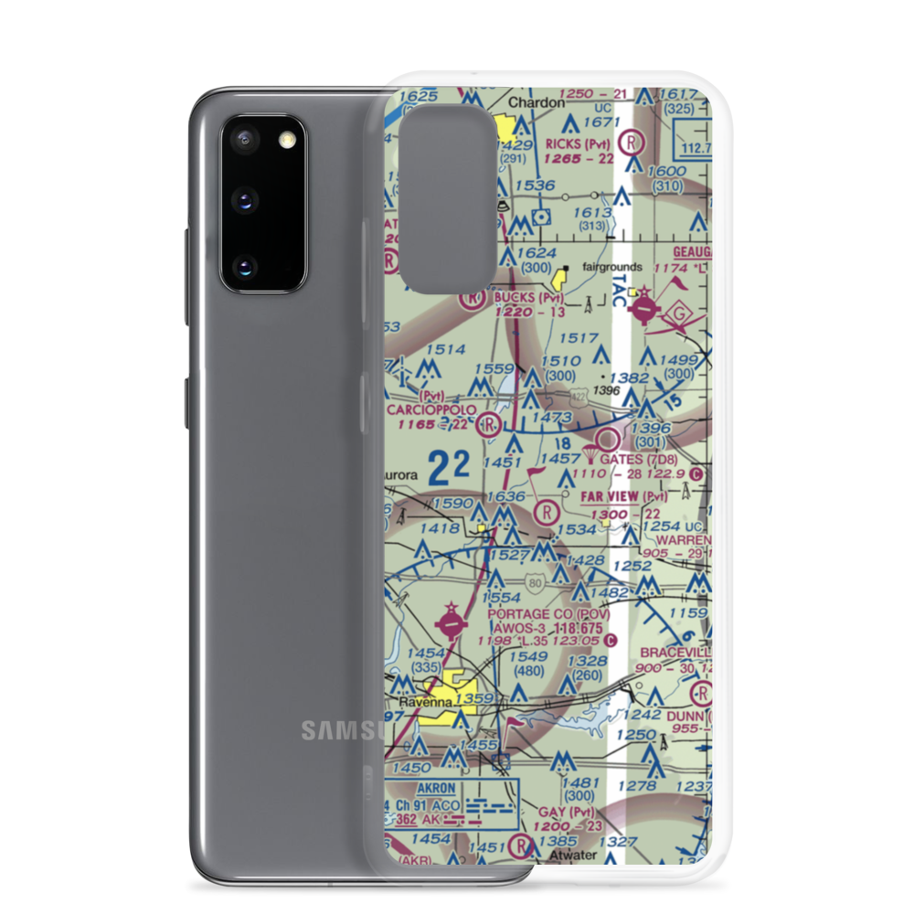 Salt Box Airport (0OI4) VFR Sectional Samsung Case Samsung Galaxy S20 model shown
