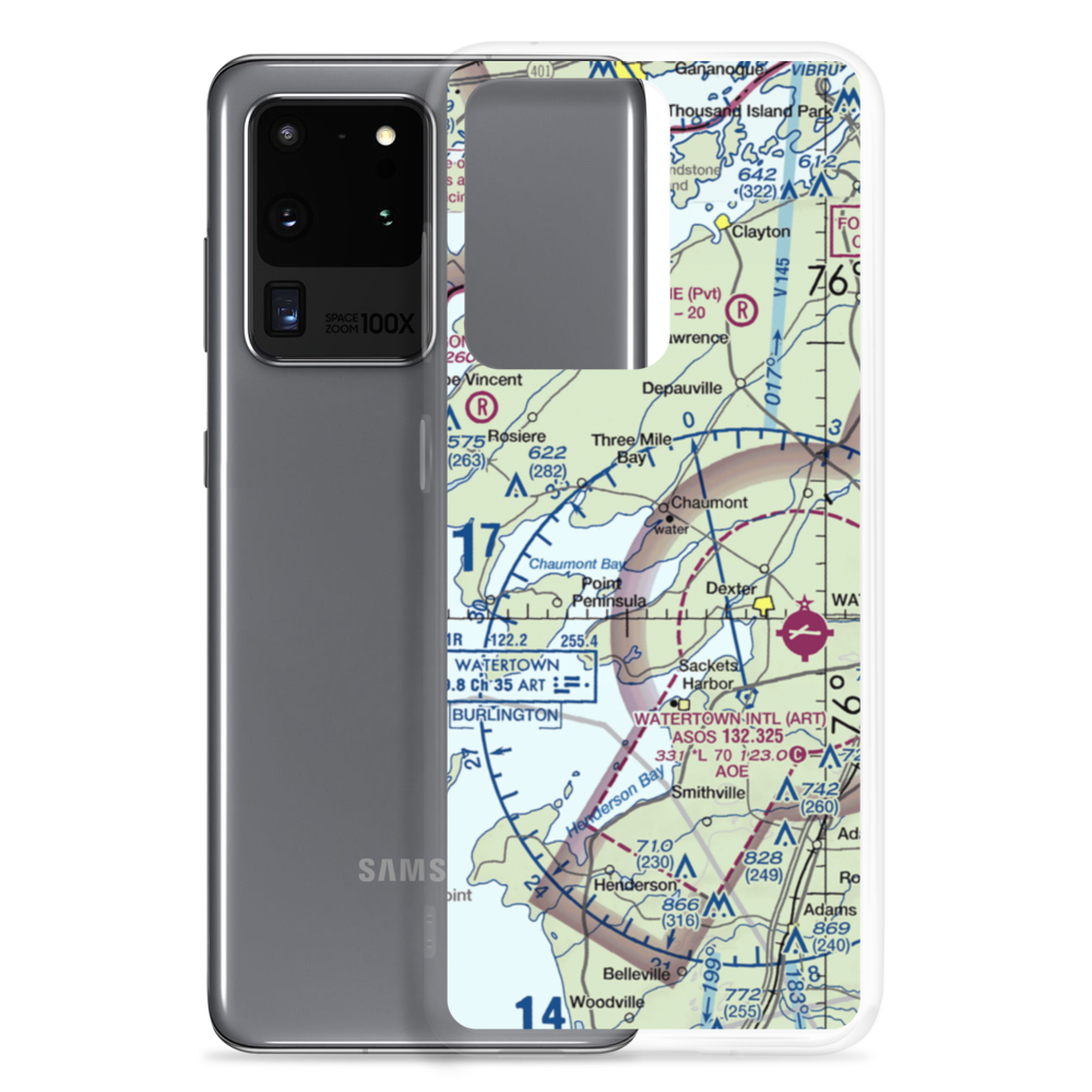Salubrious Point Airport (5NK0) VFR Sectional Samsung Case Samsung Galaxy S20 Ultra model shown