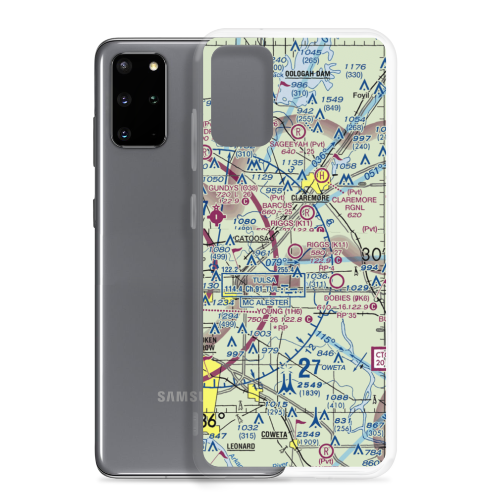 Sam Riggs Airpark (K11) VFR Sectional Samsung Case Samsung Galaxy S20 Plus model shown