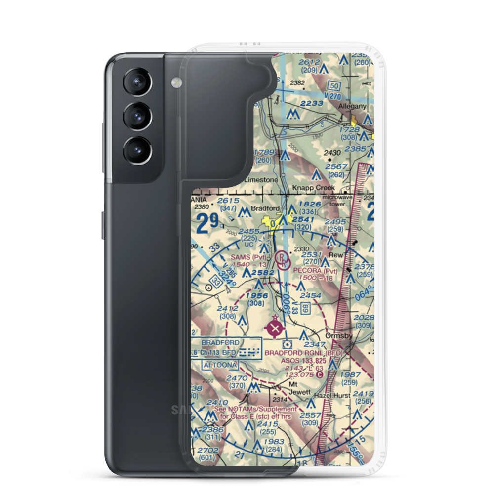 Sam's Field (6PN5) VFR Sectional Samsung Case Samsung Galaxy S21 model shown