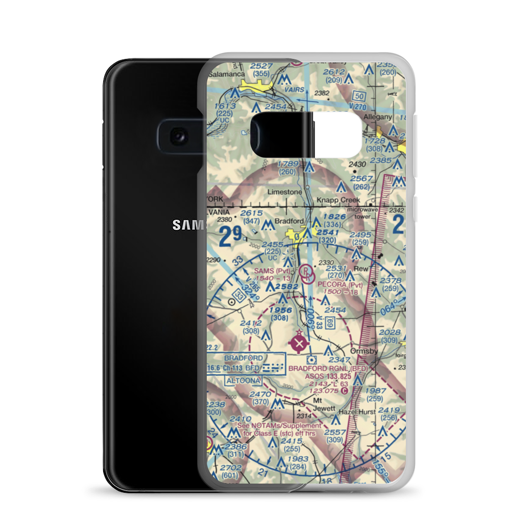 Sam's Field (6PN5) VFR Sectional Samsung Case Samsung Galaxy S10e model shown
