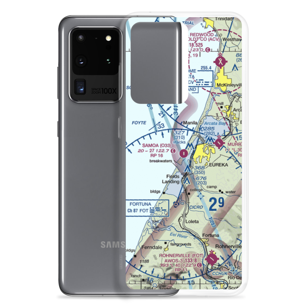 Samoa Field Airport (O33) VFR Sectional Samsung Case Samsung Galaxy S20 Ultra model shown