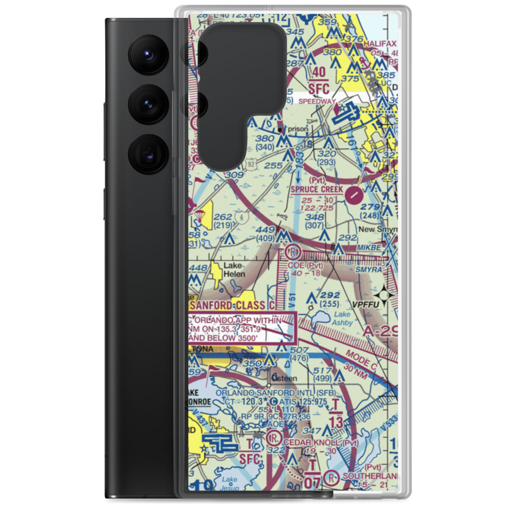 Samsula / Coe Field (8FA4) VFR Sectional Samsung Case Samsung Galaxy S22 Ultra model shown