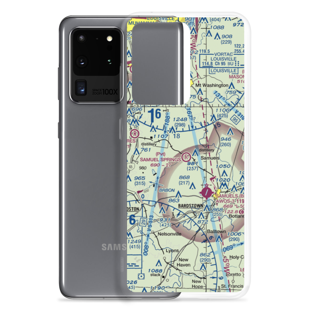 Samuels Springs Airport (59KY) VFR Sectional Samsung Case Samsung Galaxy S20 Ultra model shown