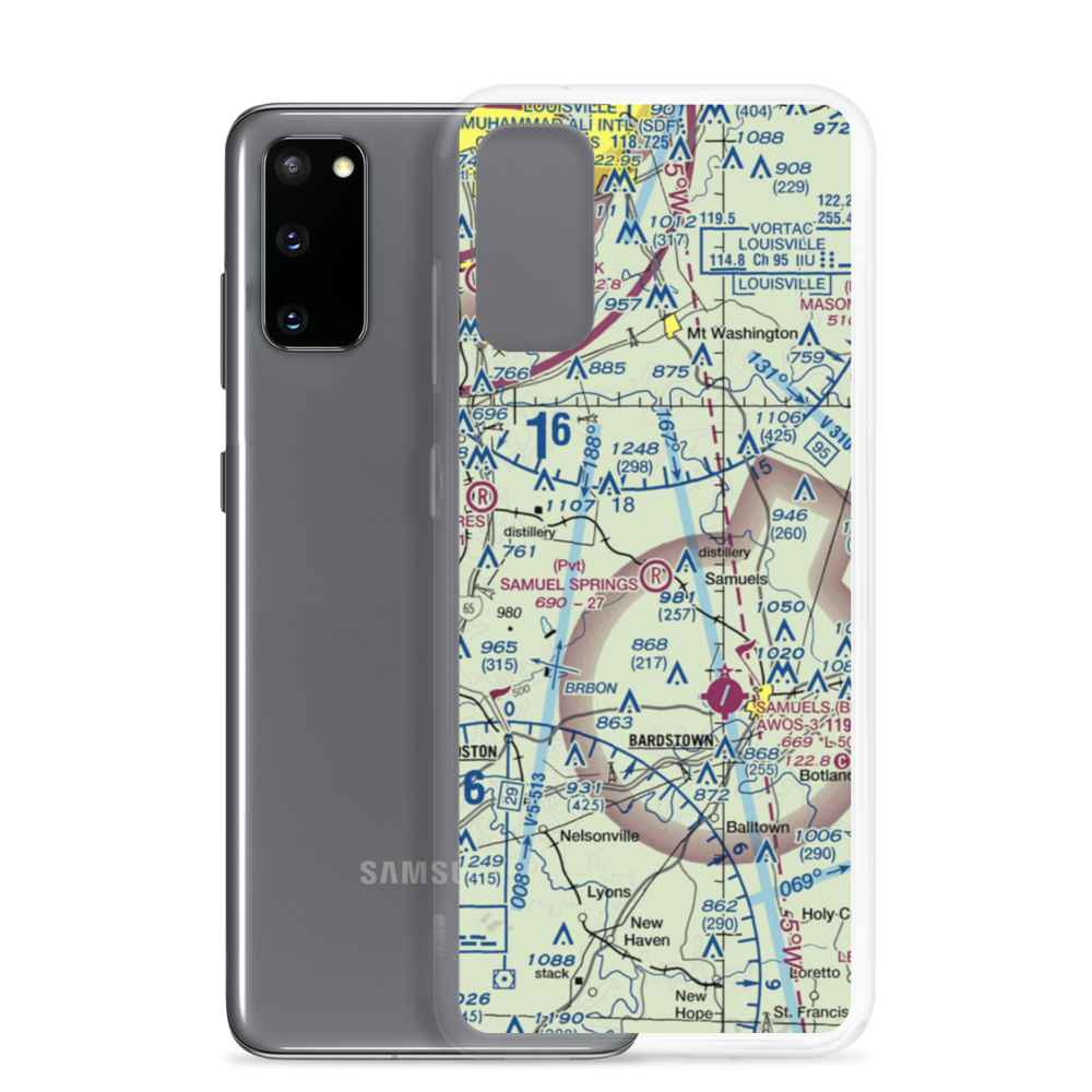 Samuels Springs Airport (59KY) VFR Sectional Samsung Case Samsung Galaxy S20 model shown