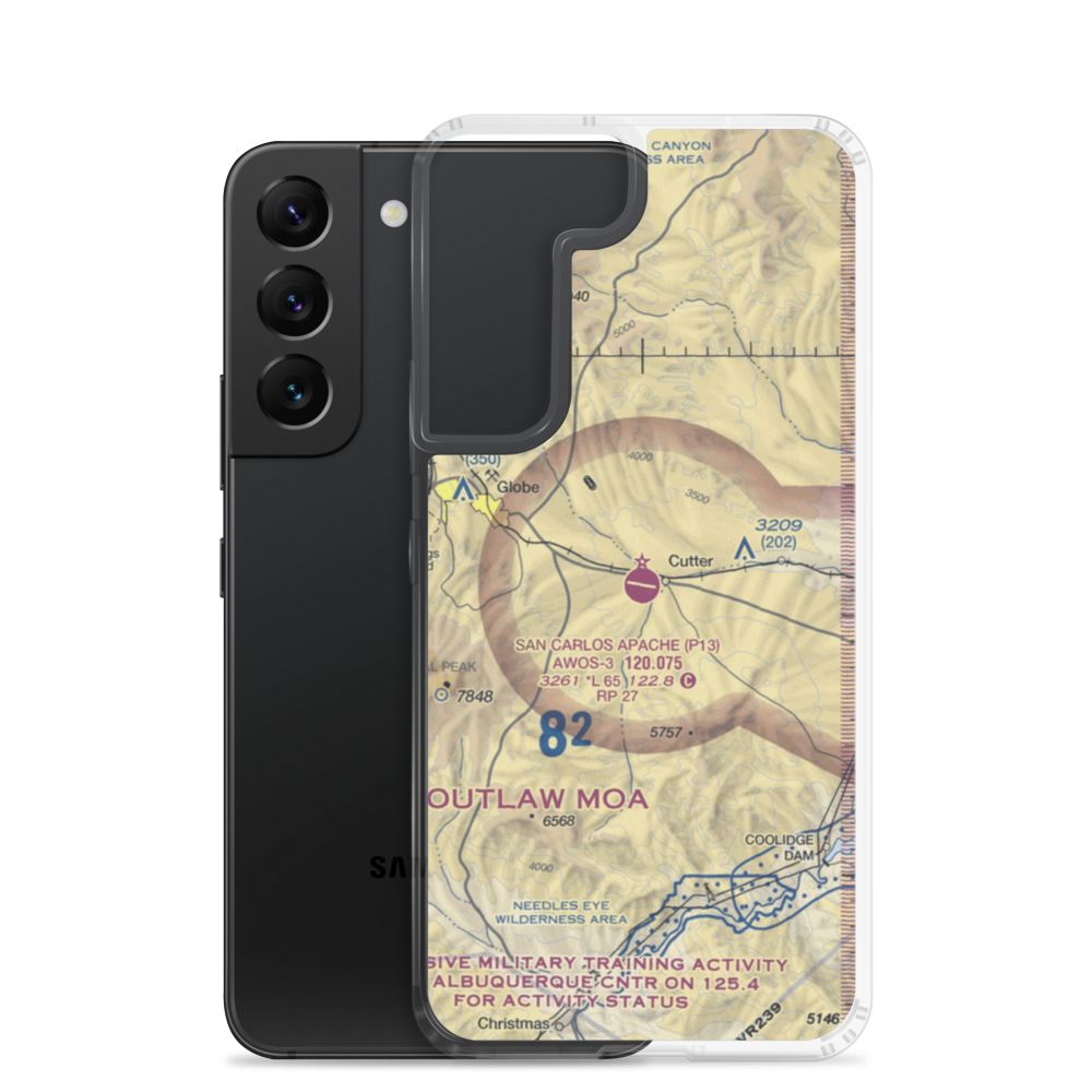 San Carlos Apache Airport (P13) VFR Sectional Samsung Case Samsung Galaxy S22 model shown
