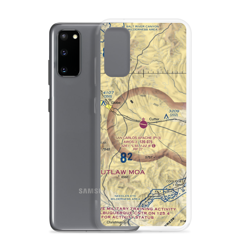 San Carlos Apache Airport (P13) VFR Sectional Samsung Case Samsung Galaxy S20 model shown