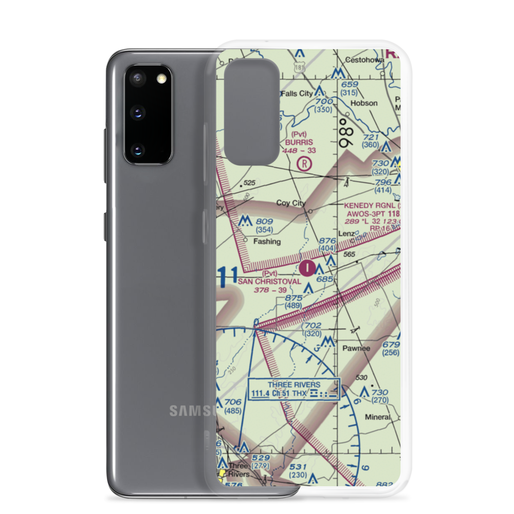 San Christoval Ranch Airport (XS71) VFR Sectional Samsung Case Samsung Galaxy S20 model shown