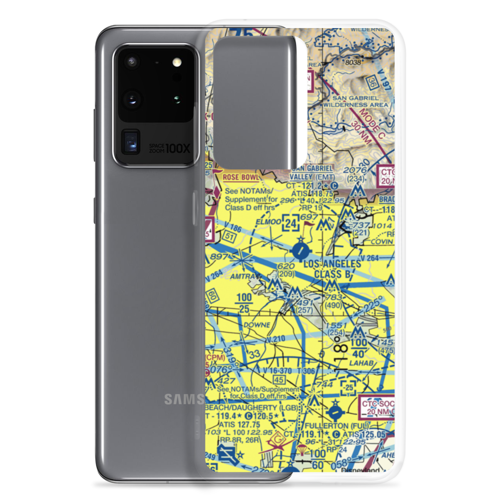 San Gabriel Valley Airport (EMT) VFR Sectional Samsung Case Samsung Galaxy S20 Ultra model shown