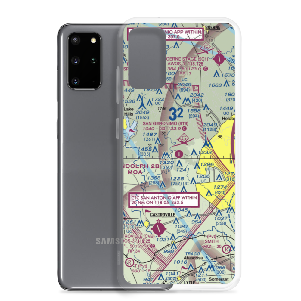 San Geronimo Airpark (8T8) VFR Sectional Samsung Case Samsung Galaxy S20 Plus model shown