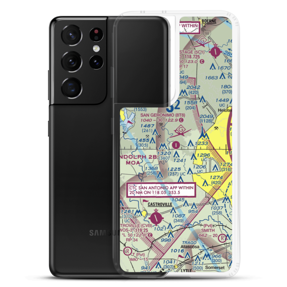 San Geronimo Airpark (8T8) VFR Sectional Samsung Case Samsung Galaxy S21 Ultra model shown