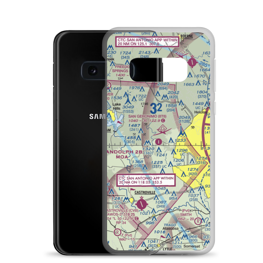 San Geronimo Airpark (8T8) VFR Sectional Samsung Case Samsung Galaxy S10e model shown