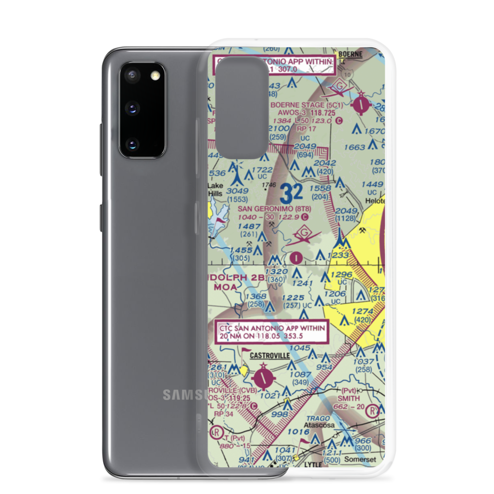 San Geronimo Airpark (8T8) VFR Sectional Samsung Case Samsung Galaxy S20 model shown