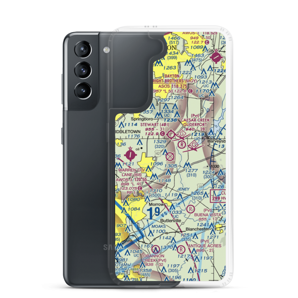 San Mar Gale Airport (US-0047) VFR Sectional Samsung Case Samsung Galaxy S21 model shown