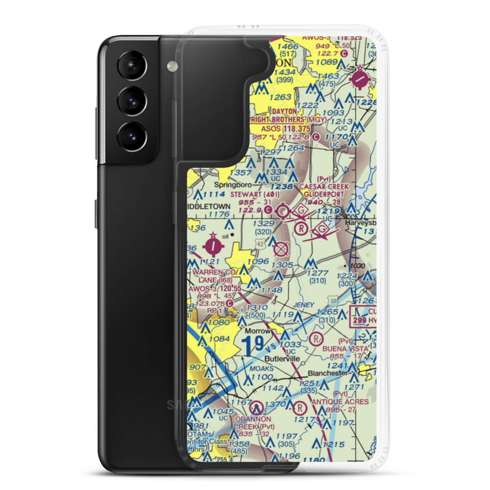 San Mar Gale Airport (US-0047) VFR Sectional Samsung Case Samsung Galaxy S21 Plus model shown