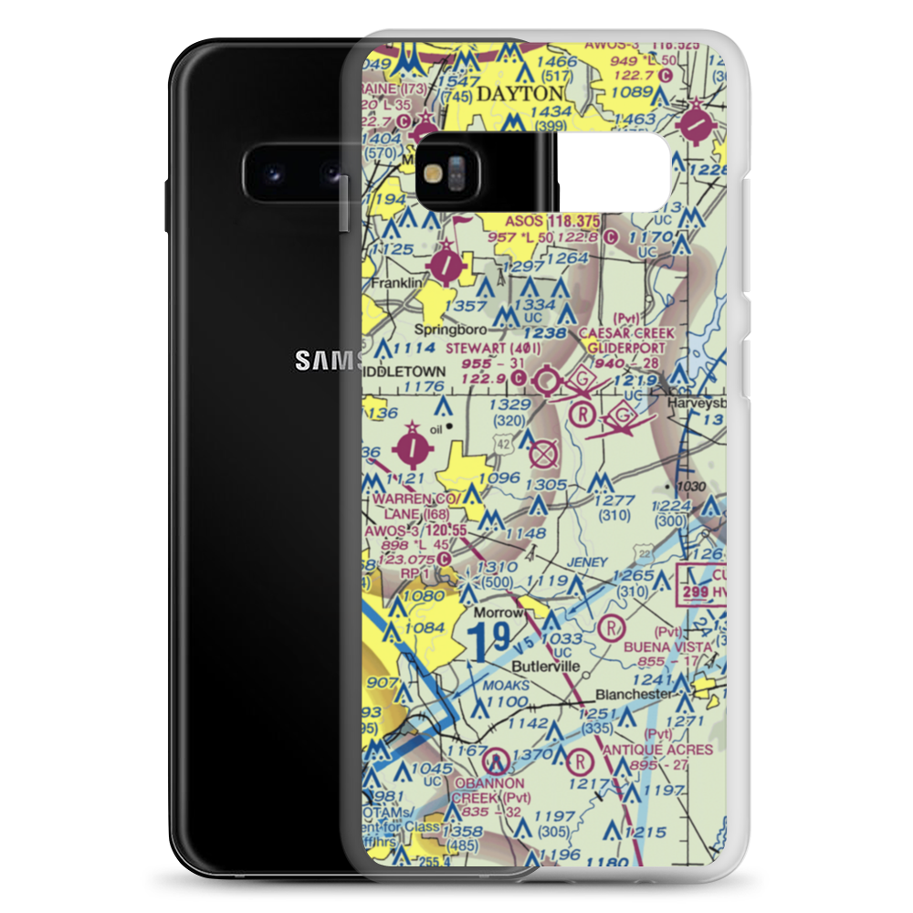 San Mar Gale Airport (US-0047) VFR Sectional Samsung Case Samsung Galaxy S10+ model shown