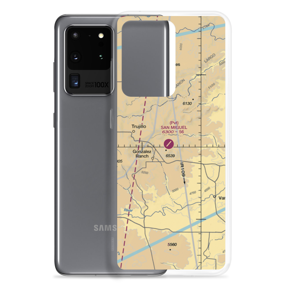 San Miguel Ranch Airport (NM53) VFR Sectional Samsung Case Samsung Galaxy S20 Ultra model shown