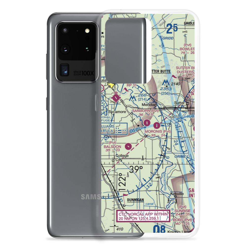 Sanborn Airport (38CN) VFR Sectional Samsung Case Samsung Galaxy S20 Ultra model shown