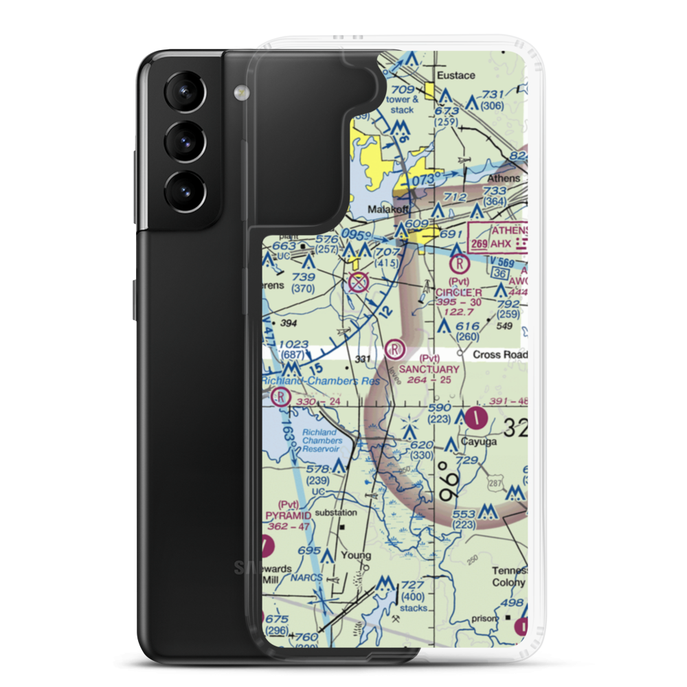 Sanctuary Ranch Airport (7TS4) VFR Sectional Samsung Case Samsung Galaxy S21 Plus model shown