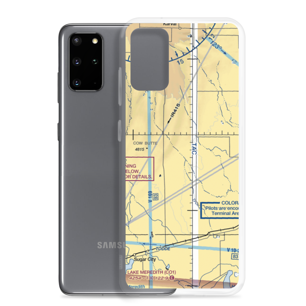 Sand Arroya Airport (US-0077) VFR Sectional Samsung Case Samsung Galaxy S20 Plus model shown