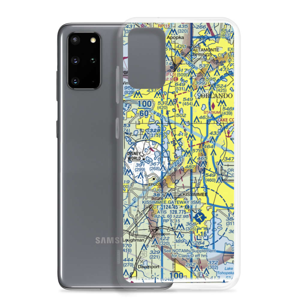 Sand Lake Seaplane Base (98FL) VFR Sectional Samsung Case Samsung Galaxy S20 Plus model shown