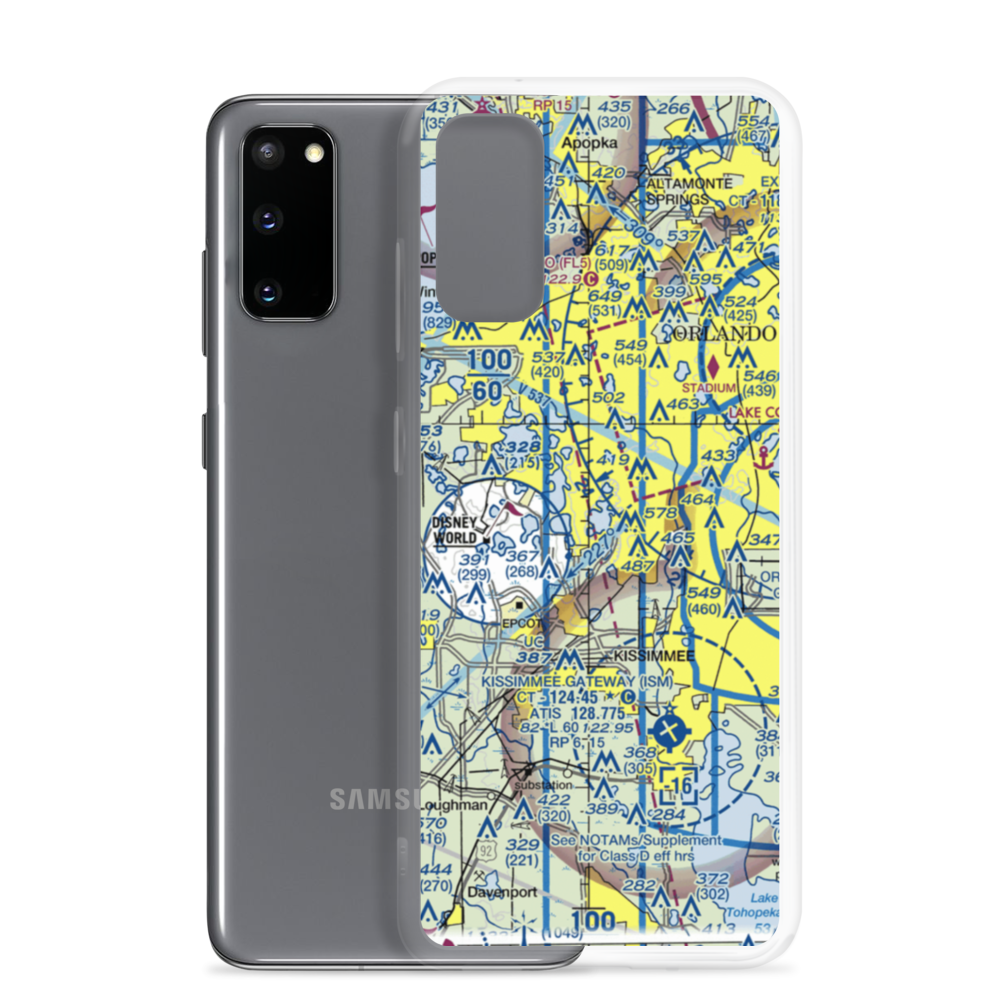 Sand Lake Seaplane Base (98FL) VFR Sectional Samsung Case Samsung Galaxy S20 model shown