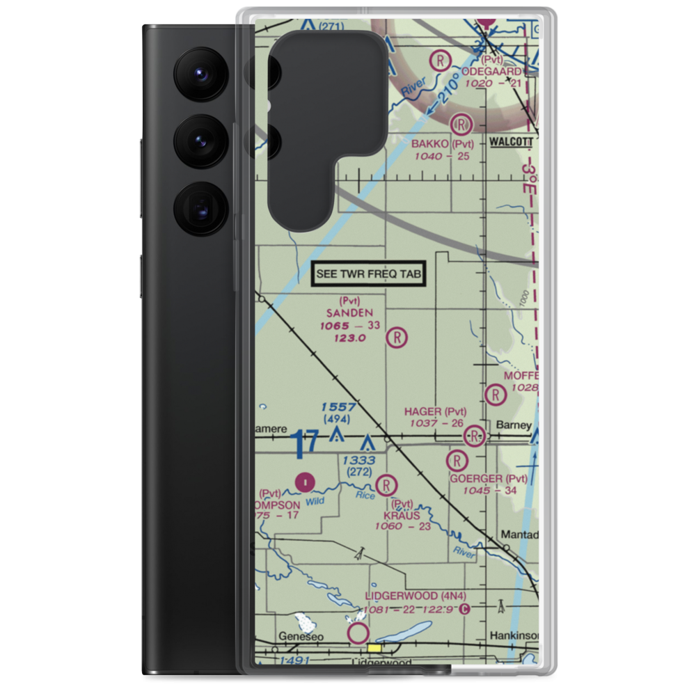 Sanden Airport (4ND8) VFR Sectional Samsung Case Samsung Galaxy S22 Ultra model shown