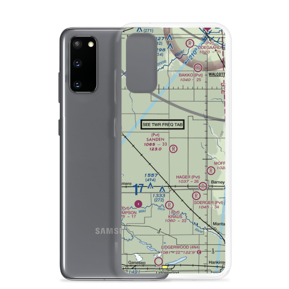 Sanden Airport (4ND8) VFR Sectional Samsung Case Samsung Galaxy S20 model shown