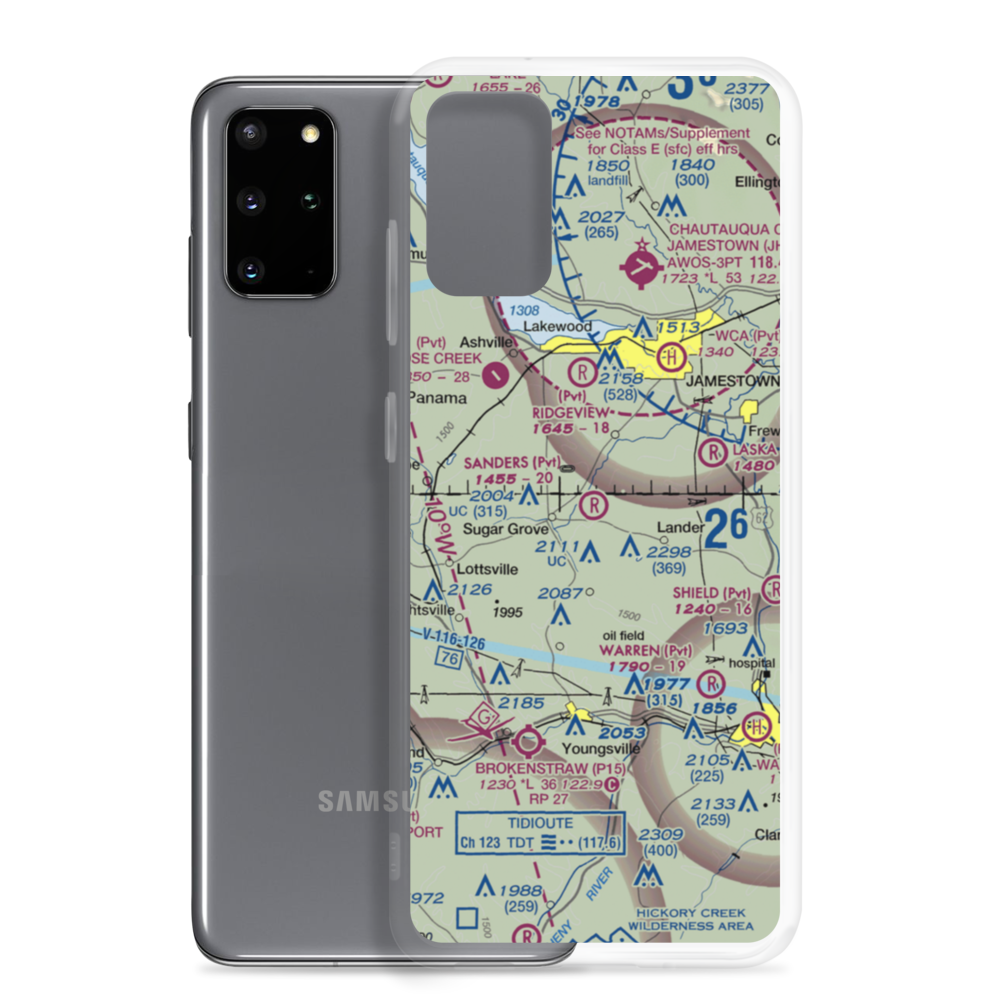 Sanders Personal Use Airport (70PN) VFR Sectional Samsung Case Samsung Galaxy S20 Plus model shown