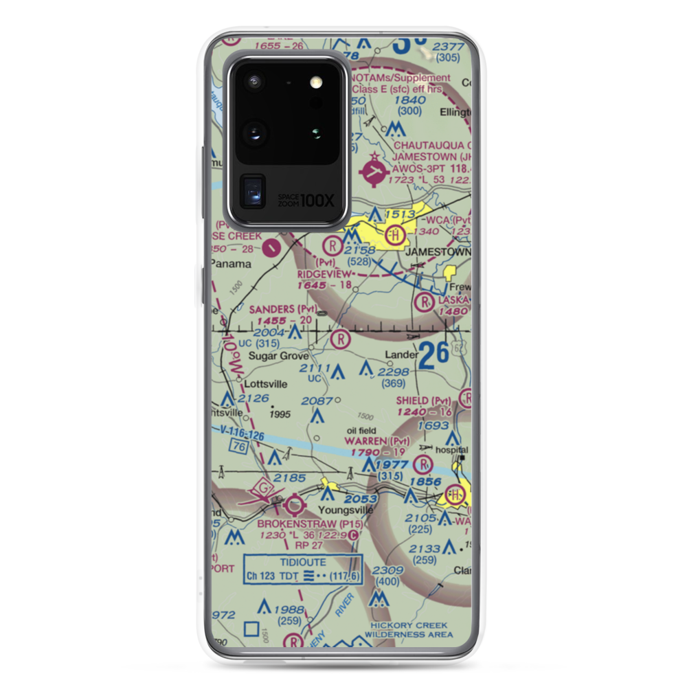 Sanders Personal Use Airport (70PN) VFR Sectional Samsung Case Samsung Galaxy S20 Ultra model shown