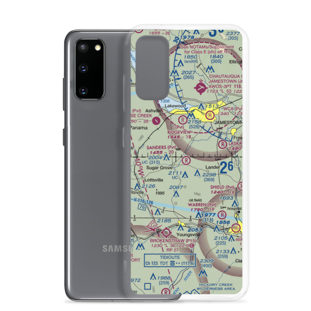 Sanders Personal Use Airport (70PN) VFR Sectional Samsung Case Samsung Galaxy S20 model shown