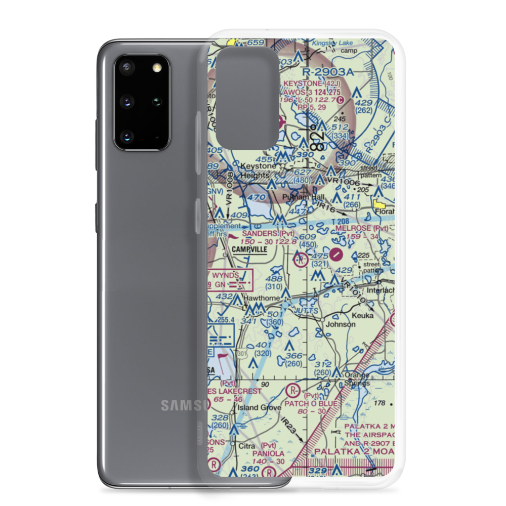 Sanders Ranch Airport (39FA) VFR Sectional Samsung Case Samsung Galaxy S20 Plus model shown