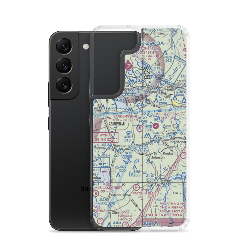 Sanders Ranch Airport (39FA) VFR Sectional Samsung Case Samsung Galaxy S22 model shown