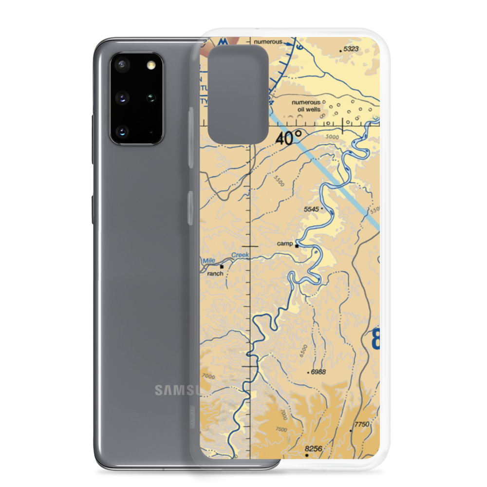 Sandwash Backcountry Strip (SAND) VFR Sectional Samsung Case Samsung Galaxy S20 Plus model shown