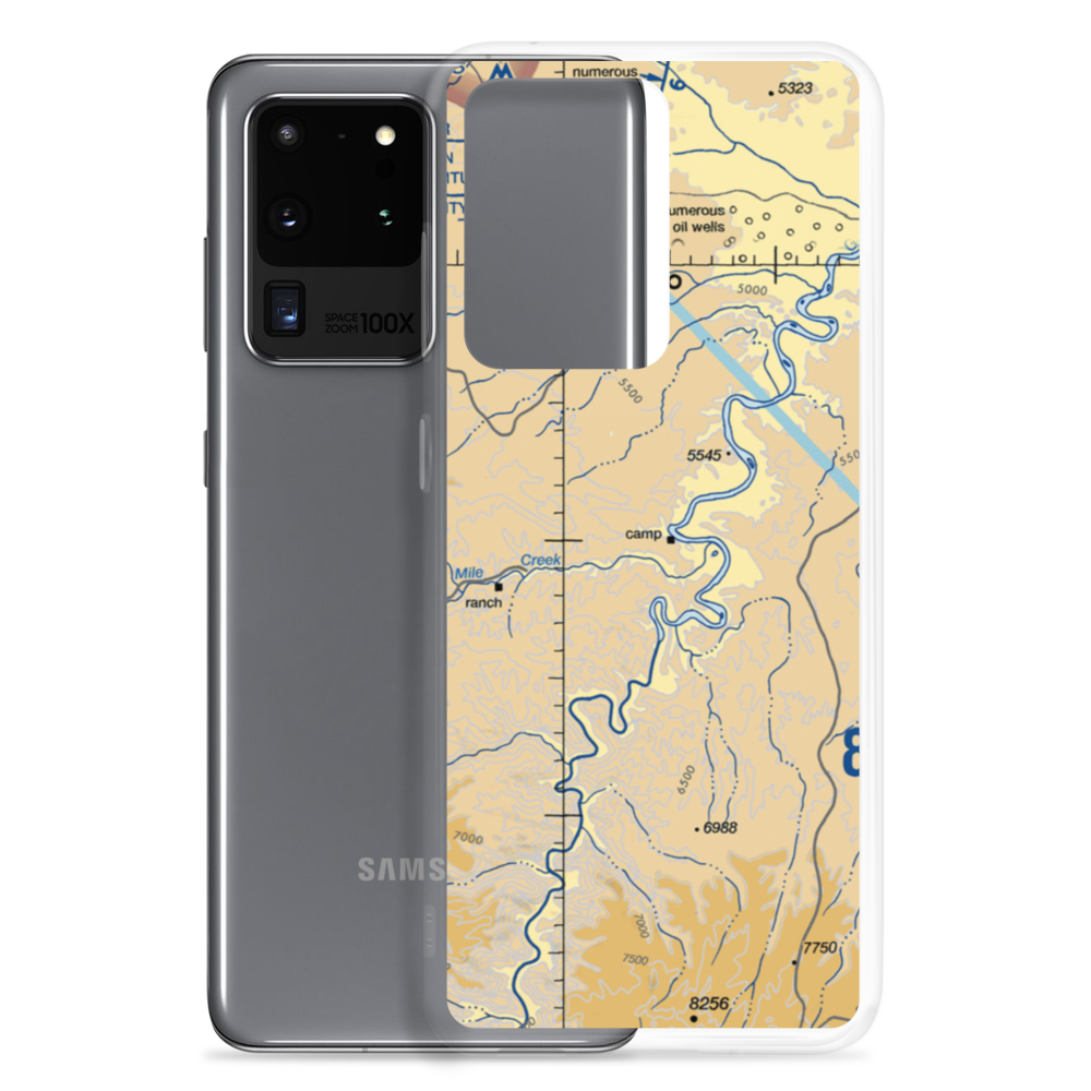 Sandwash Backcountry Strip (SAND) VFR Sectional Samsung Case Samsung Galaxy S20 Ultra model shown