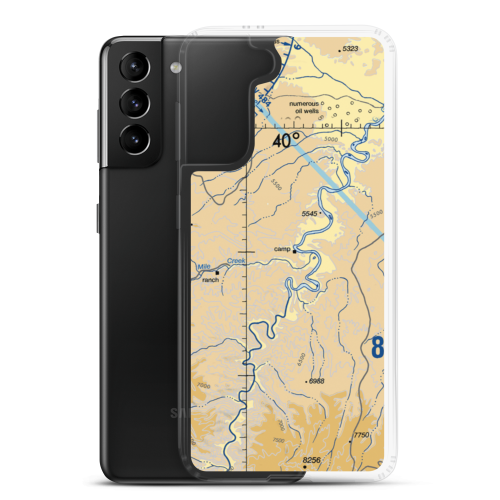 Sandwash Backcountry Strip (SAND) VFR Sectional Samsung Case Samsung Galaxy S21 Plus model shown