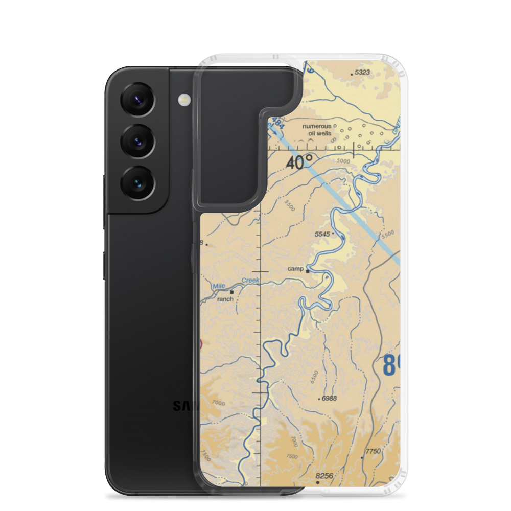 Sandwash Backcountry Strip (SAND) VFR Sectional Samsung Case Samsung Galaxy S22 model shown