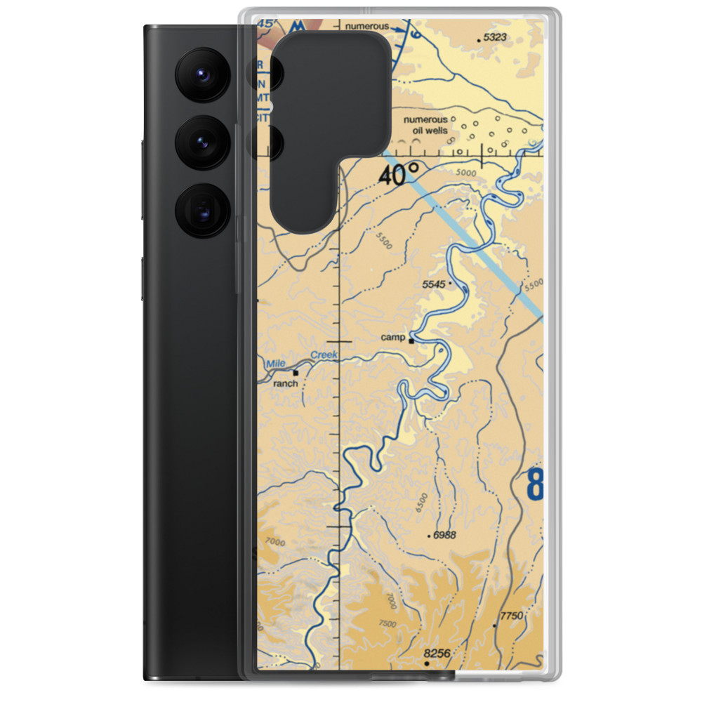 Sandwash Backcountry Strip (SAND) VFR Sectional Samsung Case Samsung Galaxy S22 Ultra model shown