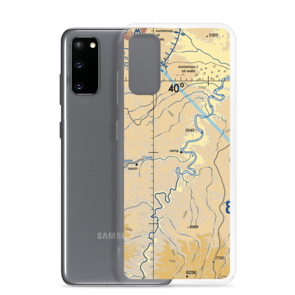 Sandwash Backcountry Strip (SAND) VFR Sectional Samsung Case Samsung Galaxy S20 model shown