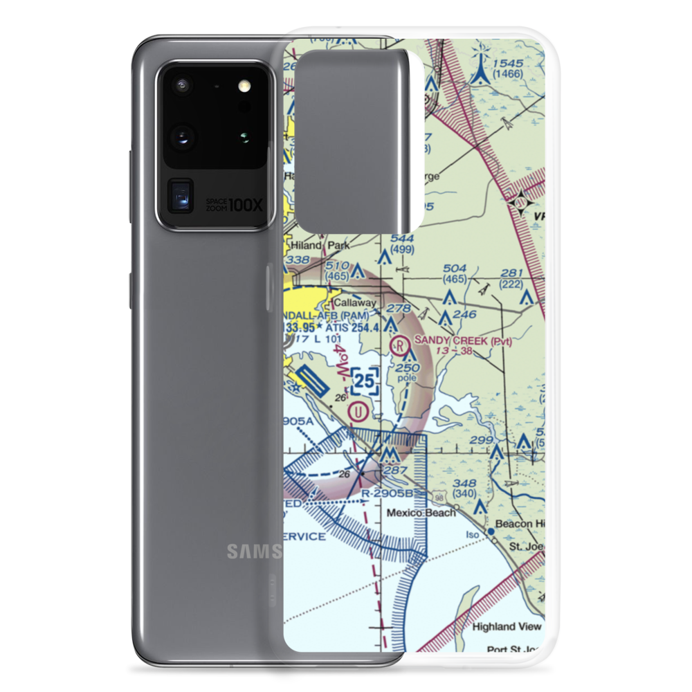 Sandy Creek Airpark (75FL) VFR Sectional Samsung Case Samsung Galaxy S20 Ultra model shown