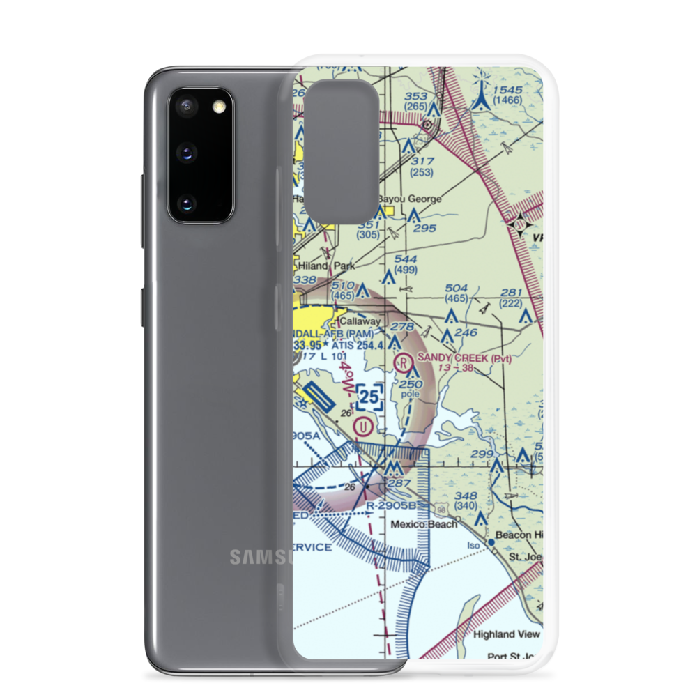 Sandy Creek Airpark (75FL) VFR Sectional Samsung Case Samsung Galaxy S20 model shown