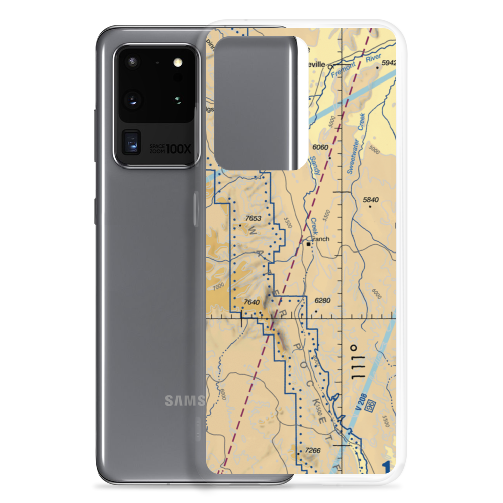 Sandy Ranch Airport (UT02) VFR Sectional Samsung Case Samsung Galaxy S20 Ultra model shown