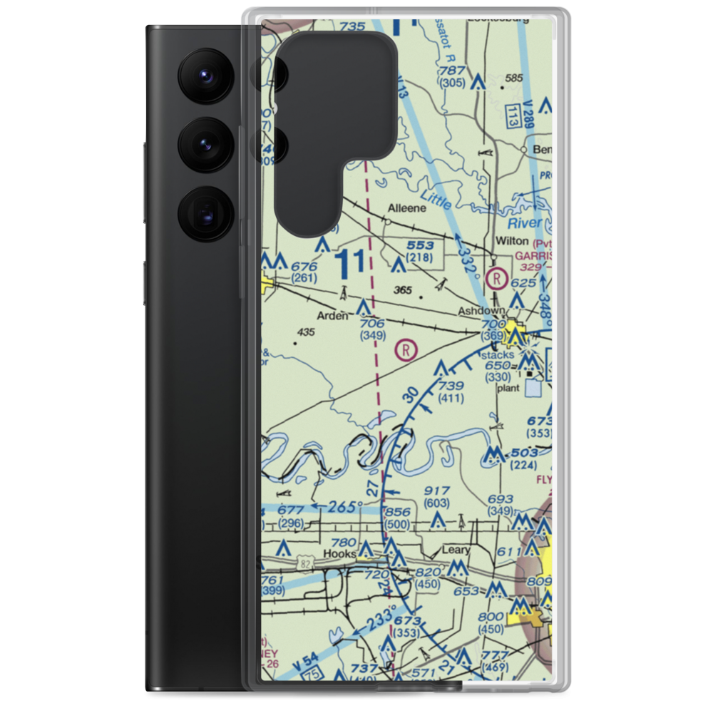 Sandy Ridge Farms Airport (57AR) VFR Sectional Samsung Case Samsung Galaxy S22 Ultra model shown