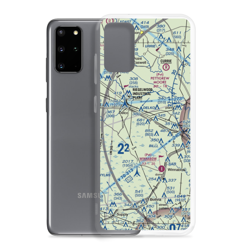 Sandy Run Acres Airport (9NC6) VFR Sectional Samsung Case Samsung Galaxy S20 Plus model shown