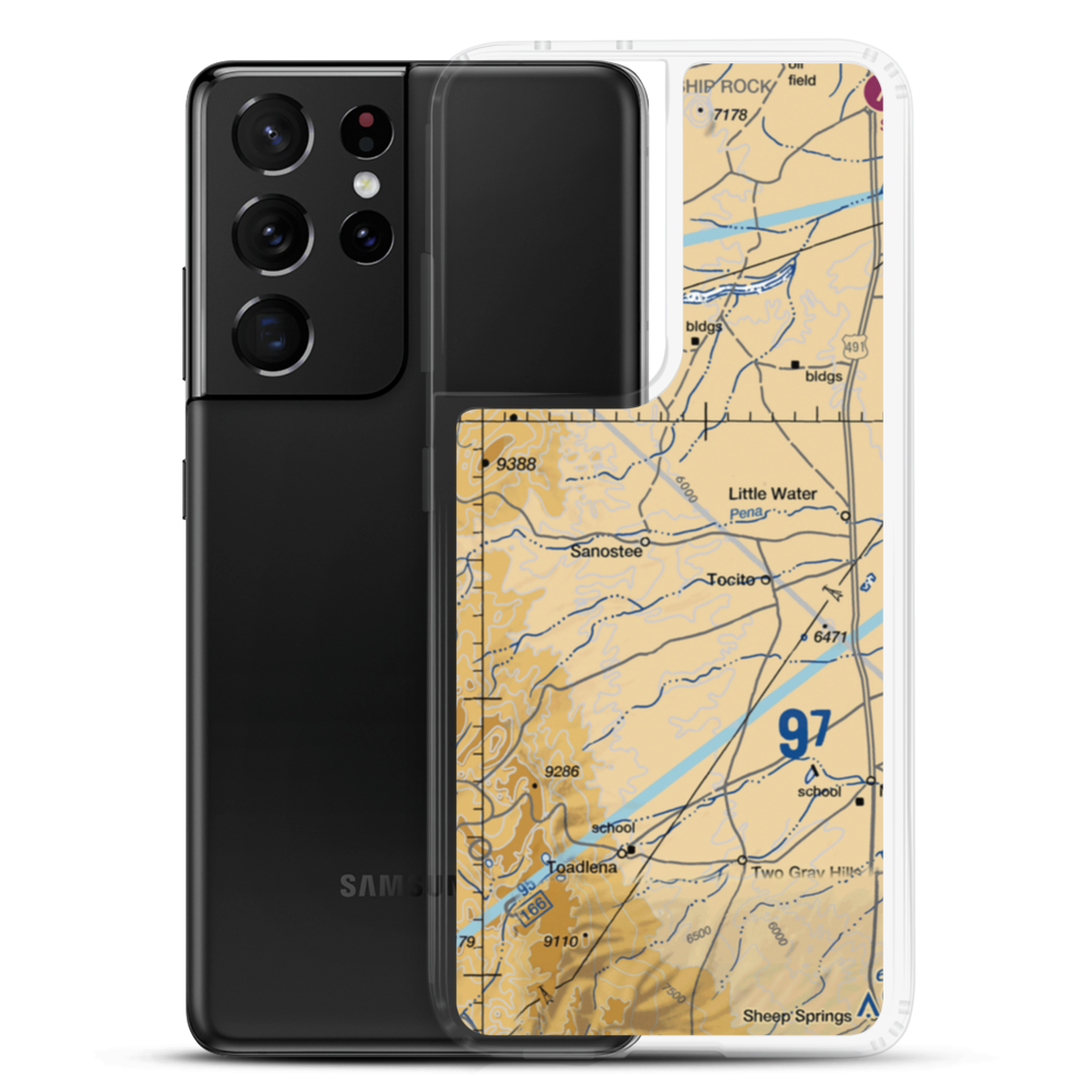 Sanostee Airport (NM27) VFR Sectional Samsung Case Samsung Galaxy S21 Ultra model shown
