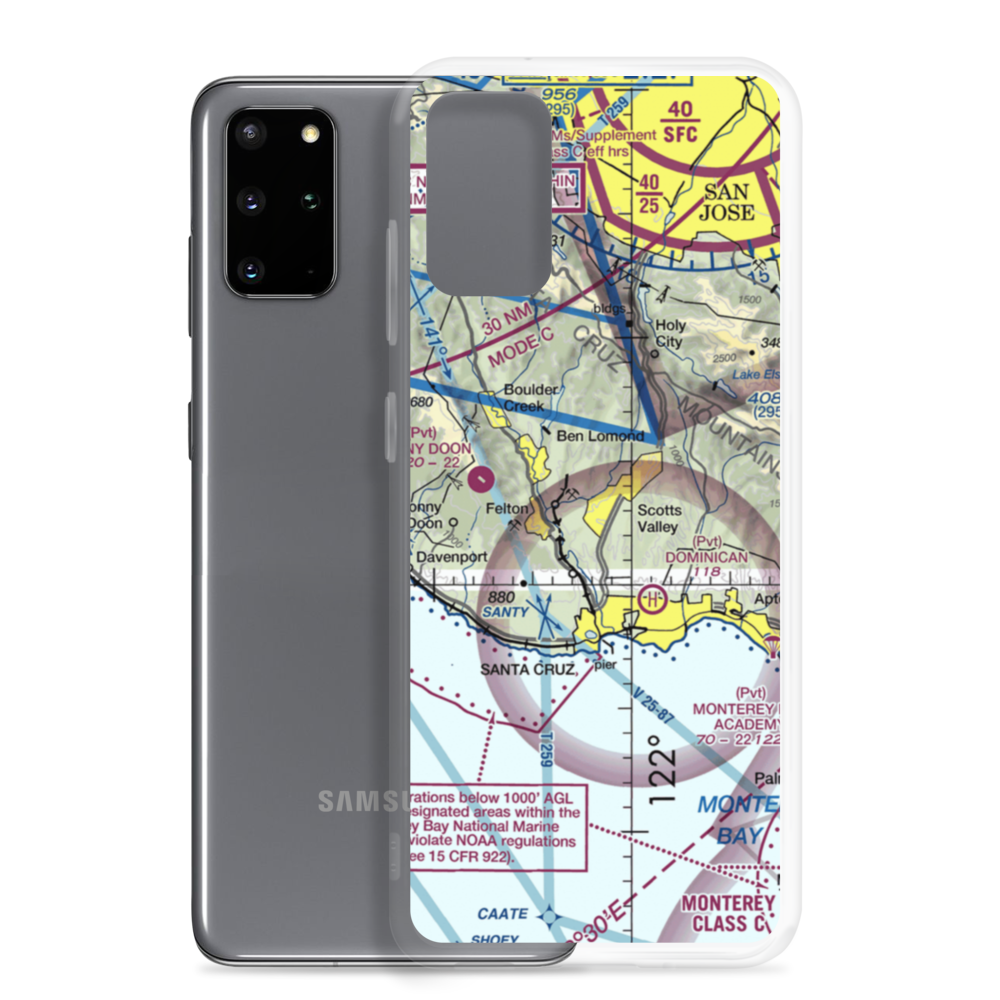 Santa Cruz Sky Park (SRU) VFR Sectional Samsung Case Samsung Galaxy S20 Plus model shown