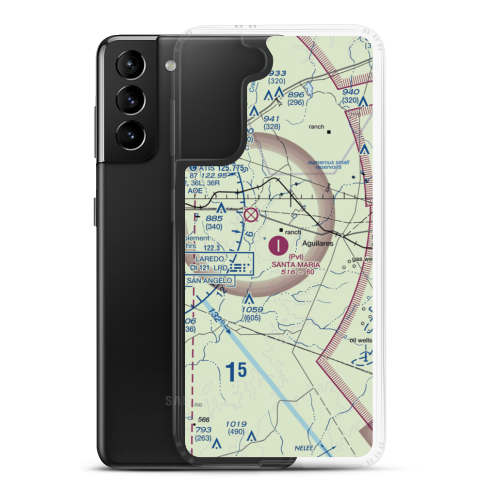 Santa Maria Ranch Airport (0TE5) VFR Sectional Samsung Case Samsung Galaxy S21 Plus model shown