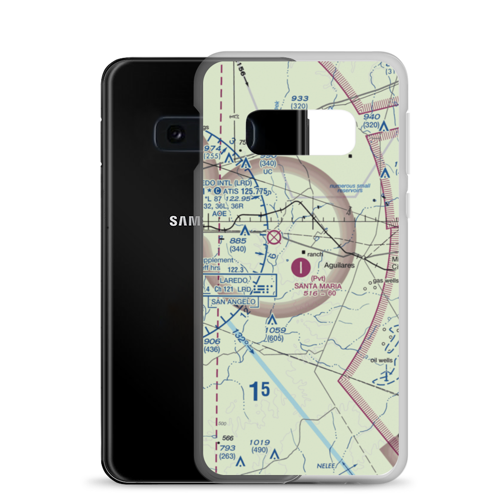 Santa Maria Ranch Airport (0TE5) VFR Sectional Samsung Case Samsung Galaxy S10e model shown