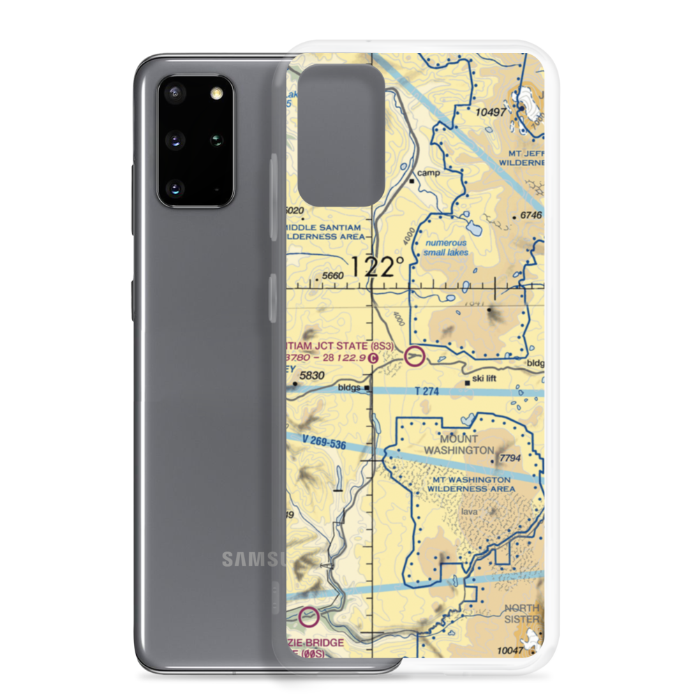 Santiam Junction State Airport (8S3) VFR Sectional Samsung Case Samsung Galaxy S20 Plus model shown